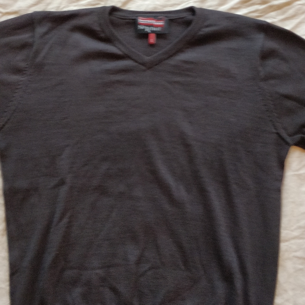 Large grey V-Neck sweater